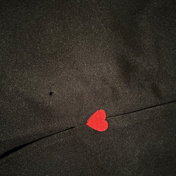 Los Angeles Apparel Black A-Line skirt with Slits - Picture 3 of 5